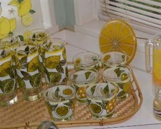 Lemonaid Glasses, Cutting Board, Trivet