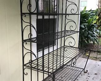 Very Large Cast Iron Bakers Rack