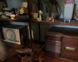 Vintage radio and Record Player