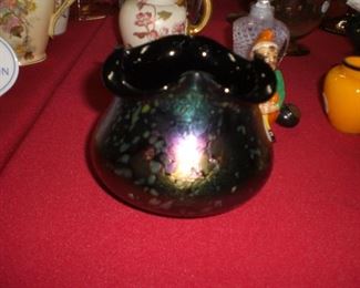 Loetz amethyst art glass vase