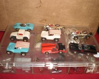 Aurora slot cars including Batmobile, Dune buggy and more