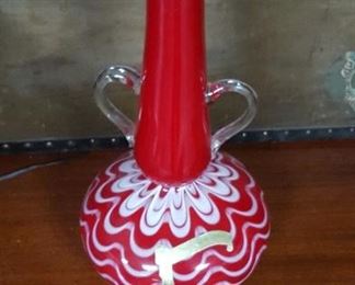 17'' nailsea vase