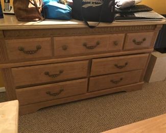 dresser to set 65" inches wide with marble top