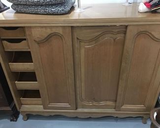 Pair of John Widdicomb Maple dressers with sliding doors and pull out drawers.  These are part of my off site sale, call to view