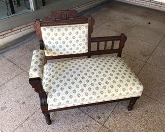 Eastlake Victorian Settee 