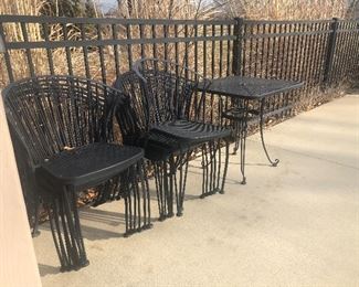 Wrought iron Cafe sets