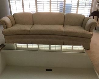 Off white  custom 3 cushion sofa-excellet condition