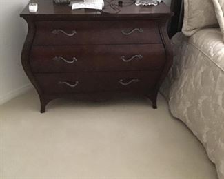 Ethan Allen Bombay Wood 3 Drawer Chest or Nightstand.  Can be used in entry hall .