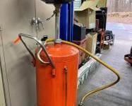 Metal Oil Drain Bucket on Castors
