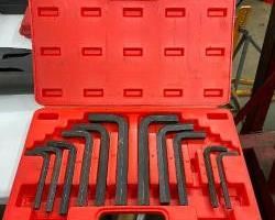 Set of Allen Wrenches in Case