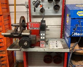 AccuTurn Brake Lathe - Model 770 w/ Stand and Assorted Adapters