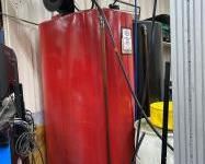 330 Gallon Red Bulk Oil Tank w/ Transfer Pump, Dispenser, Hose and Reel Assembly