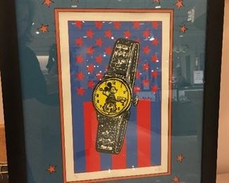 Signed by the Artist Proof Mickey Mouse Watch Picture