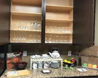 kitchen and glassware