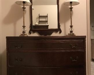 Antique dresser and mirror still available