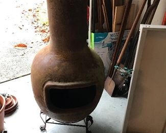Chiminea with stand