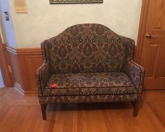 Setee for sitting room or near a fire ready to relax in. In good condition.