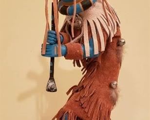 Native American Kokodelli Kachina Doll by JCHAPO - 13 1/2 in. tall