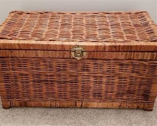 Large Wicker Chest - 34 in. x 16 in. x 16 in.