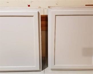 Pair of Painted Cabinets - each measures: 24 in. x 14 in. x 30 in.