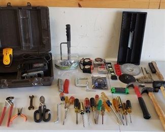 Lot of Hand Tools and Sears Craftsman 1/5 HP Sabre/Jig Saw - works