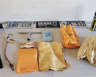 Lot of Car Items - Tags and Cleaning Items