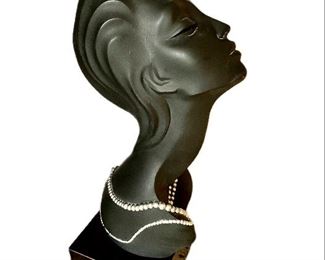 Austin Productions Alexander Danel Pearls Sculpture of Woman