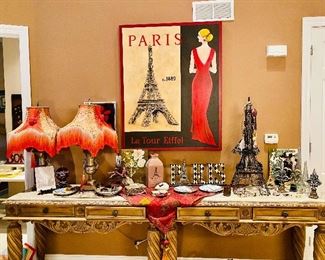 Paris décor , France, Fleur-de-Lis décor. We have way more of this style décor. (Way more photos coming soon)