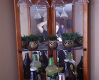 Small corner liquor bar