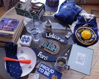 Collection of Notre Dame items, sold as a set for only $30