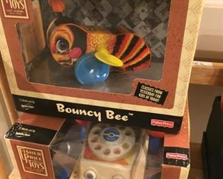 Bouncy Bee and Chatter Telephone.