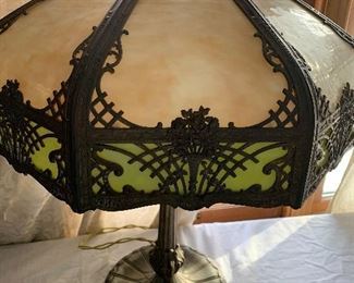 Antique slag lamp
