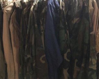 Woodland Camouflage Coats, Pants, and Shirts!