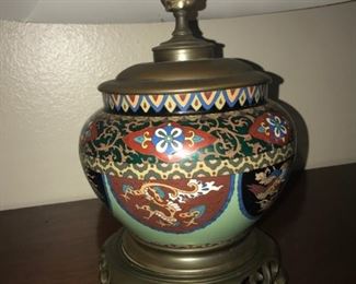 cloisonne lamp