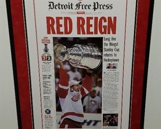 Detroit Red Wings Framed Picture