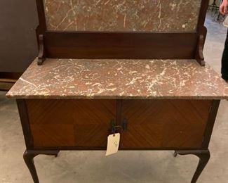 antique marble top wash stand
