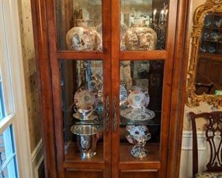 The other of the pair of Century china cabinets - treasures a-go-go inside!