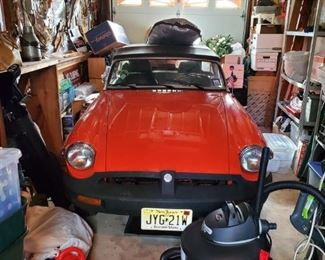 1980 restored MGB convertible orange rebuild