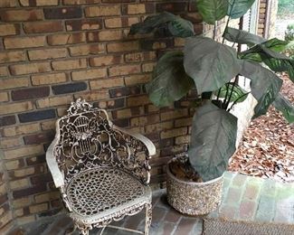 Iron outdoor chair