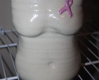 BREAT CANCER HAND MADE VASE $8