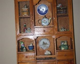 LOVELY MINITURE COLLECTION AND CABINET   $35 for all