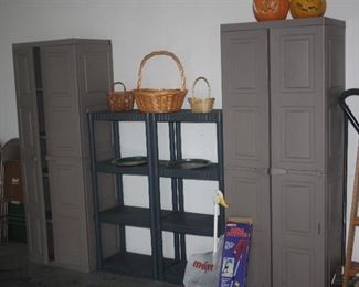 2 CABINETS SOLD  . SHELVING IS FOR SALE
