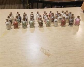 40 small gem bottles