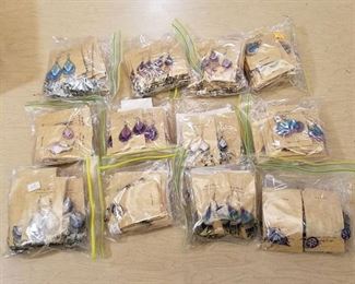 approximately 300 assorted handcrafted earrings