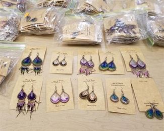 over 240 pair of handcrafted earrings