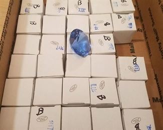 30 blue large Jewel Gems