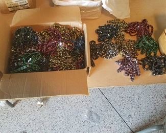 large lot of hematite bracelets - assorted colors - count unknown but estimated to be in the hundreds