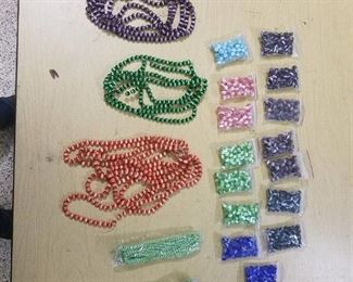 assorted beads and necklaces
