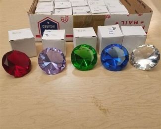 25 count 60 mm gems - 5 of each color