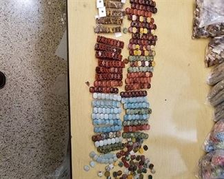 assorted bracelets and Beads